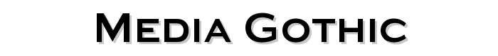 Media Gothic font